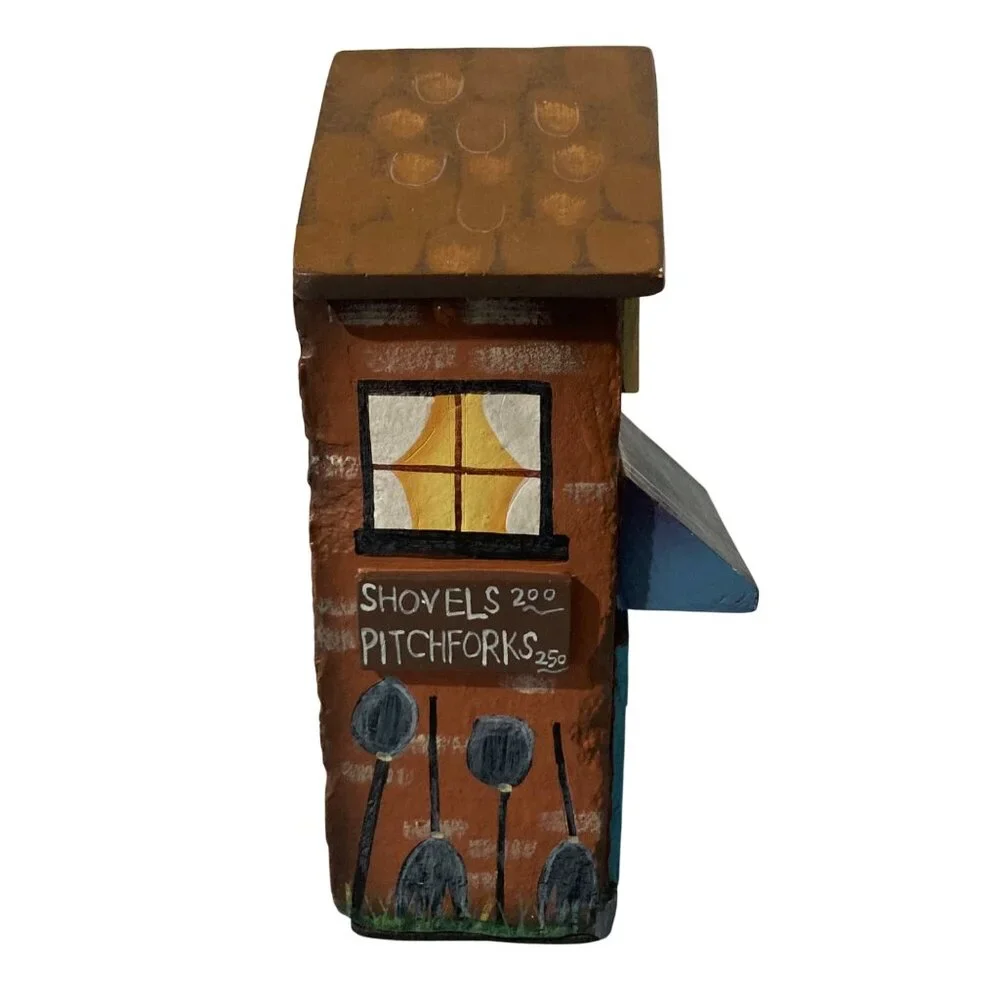Rustic Miniature Hardware Store Decor Collectible Building